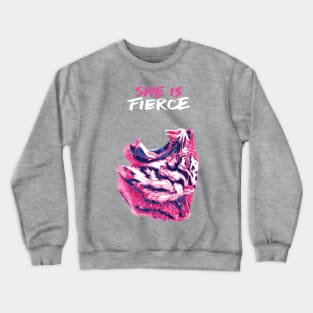 She is Fierce Crewneck Sweatshirt